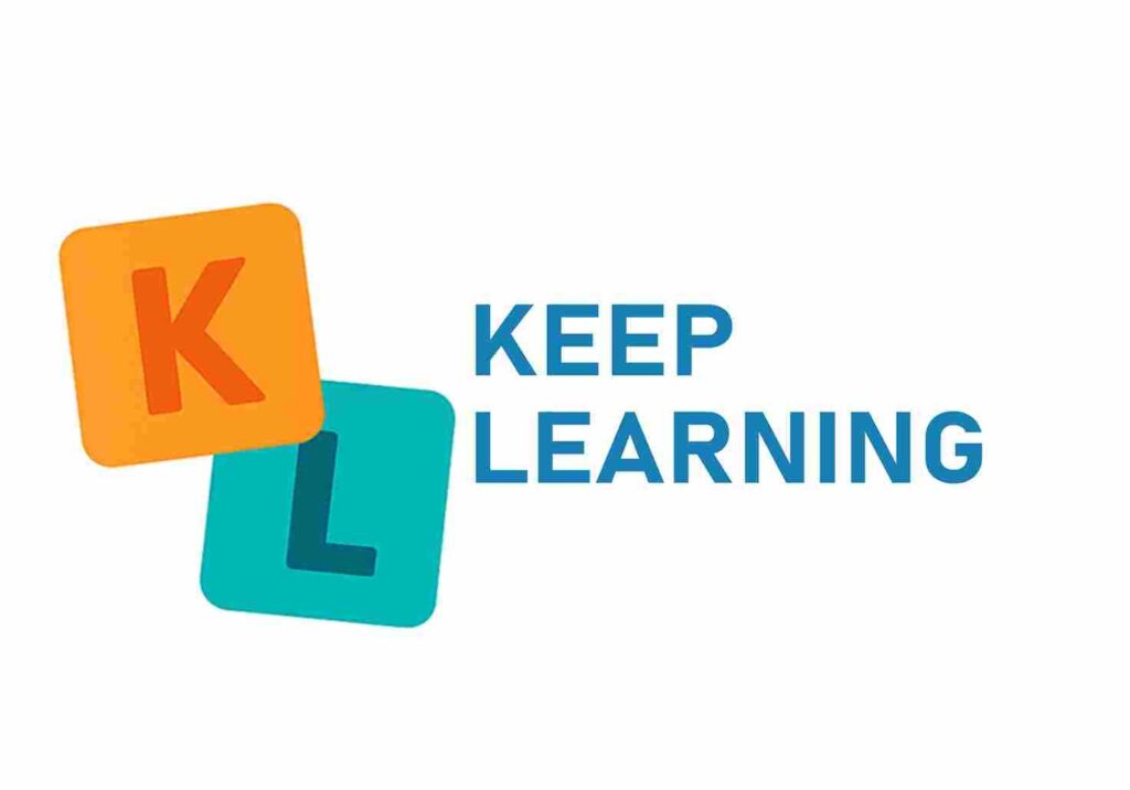 Keep Learning logo illustration for DigitalBlogCorner blog section