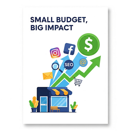 📈 Small budget digital marketing for local businesses – SEO, social media, email, and online ads driving growth.